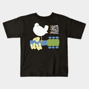 Woodstock 3 Days Of Peace Kids T-Shirt